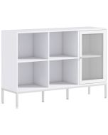 Aparador de cozinha 120x37x81,5 cm color blanco Homcom, casa - cozinha