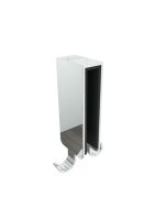 Gancho de toalha 32x18x75mm para tela de chuveiro, cabe em vidro de 8-10mm