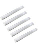 Pack x5 tiras de LED slim 36w, branco frio 6000k, 120cm
