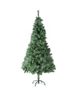 Árvore de natal artificial de cor verde com suporte metálico, verde