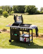 Vesuvio duo barbecue a gás - 3 queimadores + plancha 3 queimadores