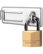 Pacote incluindo fecho de porta e cadeado com chave - master lock - 140703e