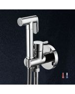Kibath torneira de wc intimate hygiene 2 águas cromado brilhante em latão