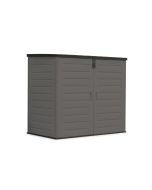 Armário de exterior resina 1170l - 140x82x124cm - inclui chão - porta dupla