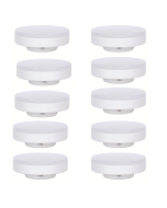 10x lâmpada LED gx53 9w 3000k branco quente