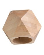 Lámpara de pared woody 1 madera natural madera 12x12x14cm
