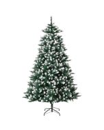 Árvore de natal artificial φ130x210 cm plastic color verde Homcom