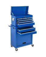 Carrinho de ferramentas com gavetas, bloqueio central 69x33x110cm