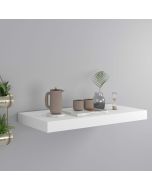 Prateleira de parede suspensa 50x23x3,8 cm mdf branco