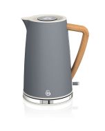 Chaleira eléctrica ultra-fast, jarro elétrico swan sk14610gryneu cinza 2200