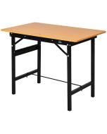Bancada de trabalho 100x60x75,5 cm aço e mdf multicolor Homcom