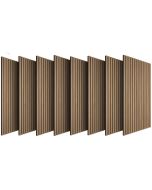 Tectake 8 painéis acústicos mdf, absorção sonora, feltro, carvalho