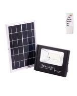 Holofote LED solar 30w 4000k painel: 6v/6w bateria: 3,2v/3000mah controle