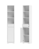 Coluna de casa de banho 33x30x172 cm color blanco Homcom