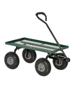 Carrinho de transporte 94x48,5x100 cm aço bicolor Outsunny