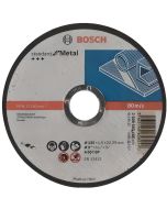 Disco de corte Bosch com furo plano standard para metal 125x1.6 mm - 260860