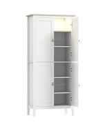 Armário de cozinha 80x40x176,5 cm mdf color blanco Homcom, casa - cozinha