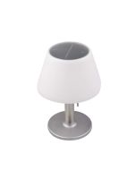 Candeeiro de mesa solar LED platina 5w com intensidade ajustável
