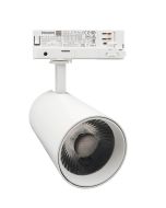 Foco LED branco 40w new maya, calha trifásico, 4800lm, luz 3cct