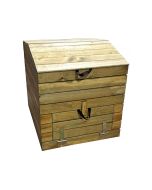 Compostor de madeira 500l "douglas" 80 x 80 x 85 cm