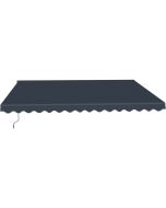 Toldo de alumínio "ombra 4" - 395 x 300 cm - cinza