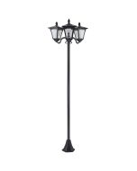Candeeiro solar de jardim 51.5x47x182.5 cm plástico Outsunny