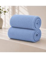 Pack 2 mantas plaid sedalina 240gr azul 150x200cm donegal collections