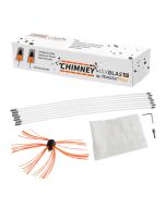 Escova para limpeza de chaminés de nylon 12m kit flexíveis 12 varillas