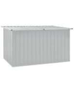 Caixa de arrumação para jardim 171x99x93 cm cinzento