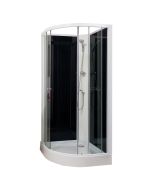 Ondee - cabina de duche gena - 1/4c - extrusões de alumínio - branco - 90cm
