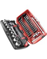 Conjunto de soquetes 1/4'' - facom - r2nanopb - 6 faces métricas e pontas -