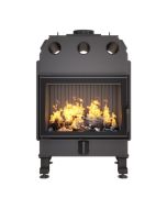Lareira de inserção a lenha preto - energy 70x50 (15,1 kw) eco