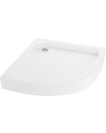 Base de duche antiderrapante 70x70cm 1/4c, branco