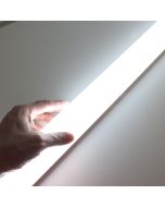 luminárias LED 150cm 45w 6000k branco frio, régua e tela