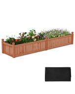Bancal elevado rectangular de 227 x 59,5 x 40