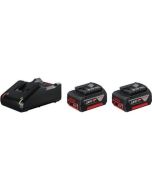 Conjunto de 2 baterias Bosch professional gba 18v 4.0ah + carregador gal 18