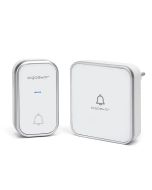 Aigostar campainha sem fio autoalimentada,36 melodias,3 volumes,branco