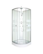 Ondée - cabina de duche de hidromassagem amelia - branco - quadrante 90cm