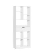 Estante para livro 60x26x158cm mdf color blanco Homcom