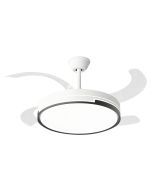 Ventilador de teto retrátil com luz LED e temporizador
