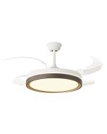 Ventilador de teto retrátil com luz LED e temporizador