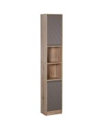 Armário alto de banheiro 30x24x170 cm bicolor Homcom, casa - casa de banho