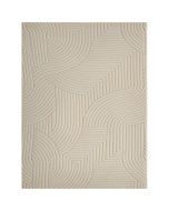 Tapete 160x120x1,7 cm poliéster e aLGodão color beige Homcom