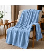 Manta plaid sedalina 240gr azul 150x200cm donegal collections