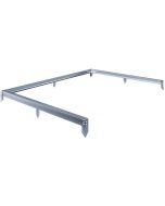 Base em aço galvanizado para estufa de jardim <<basilic>> - 2,37 m² - cinze