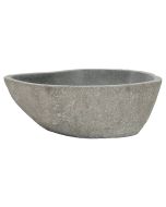 Lavatório de pedra do rio oval (37-46)x(29-36) cm