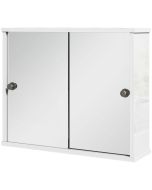 Armário com espelho 55x15x45 cm mdf e vidro color blanco kleankin