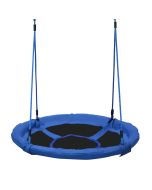 Baloiço para criança tecido oxford, corda pp, metal e espuma color azul