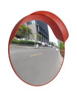 Convex espelho de trânsito para exterior 60 cm policarbonato laranja