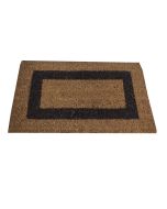Tapete entrada| 100% fibra de coco| borracha| castanho| 50x90cm